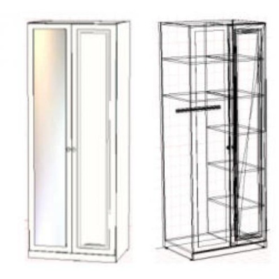 Шкаф комбинированный АЙС. Фото