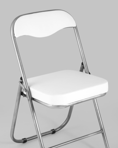 Стул складной ДЖОН металлик, белый фото Стул складной ДЖОН металлик, белый. Фото №9