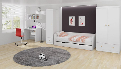 Шкаф для белья Polini Kids Fun, белый фото Шкаф для белья Polini Kids Fun, белый. Фото №4