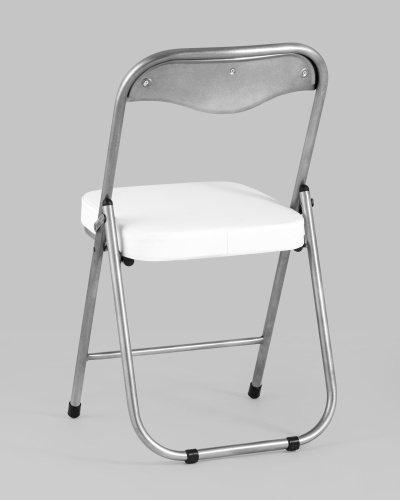 Стул складной ДЖОН металлик, белый фото Стул складной ДЖОН металлик, белый. Фото №7