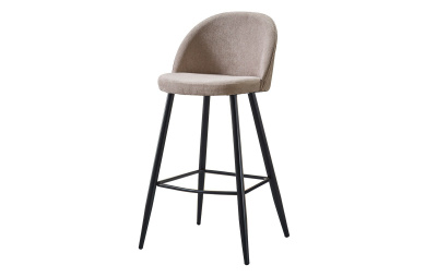 Стул барный 373B бежевый/черный. Фото №5