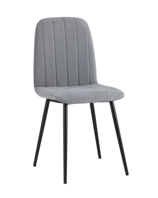 Стул Easy велюр серый фото Стул Easy велюр серый. Фото №2