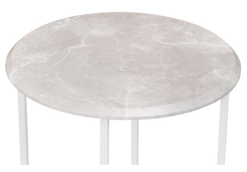 Журнальный стол, Грейс мрамор серый / белый фото Журнальный стол, Грейс мрамор серый / белый. Фото №3
