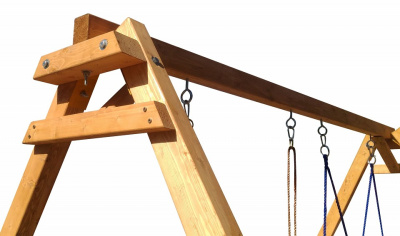 Качели детские Р911-17, коричневый. Фото