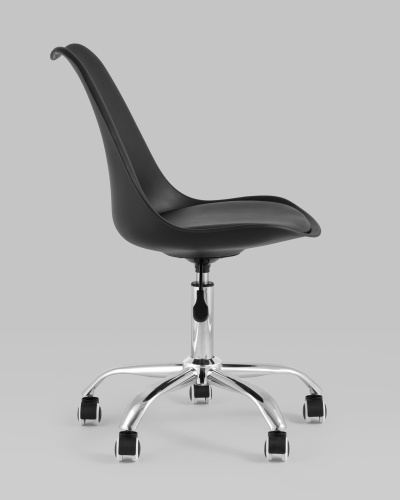 Стул офисный BLOK NEW пластиковый черный. Фото №4