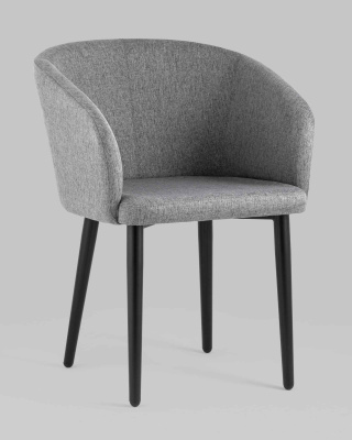 Кресло Ральф рогожка тёмно-серый. Фото