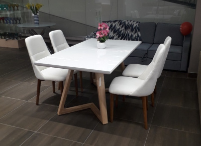 Стул Y1685 белый/орех (Aurora) фото Стул Y1685 белый/орех (Aurora). Фото №2