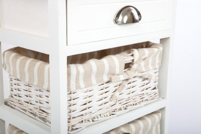 Комод с четырьмя ящиками Белый. Фото