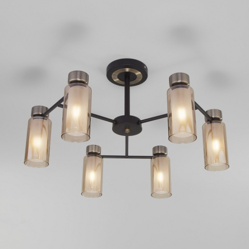 Потолочная люстра Eurosvet Amado 70115/6 черный. Фото №1