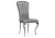 Стул на металлокаркасе Sally dark grey / steel