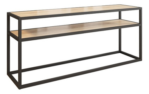 Техно Тумба ТВ черный муар/дуб сонома. Фото №1