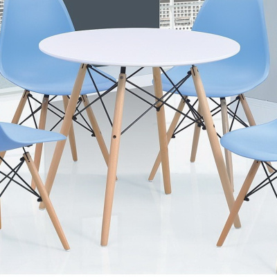 Стол DT-902-2 белый (Ф 100 СМ). Фото