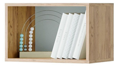 Полка навесная Тренд,коричневый фото Полка навесная Тренд,коричневый. Фото №3