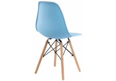 Стул деревянный Eames PC-015 blue. Фото