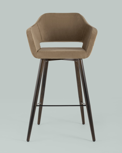 Стул барный Саймон велюр капучино. Фото №5