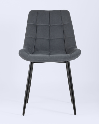 Стул Флекс велюр тёмно-серый. Фото