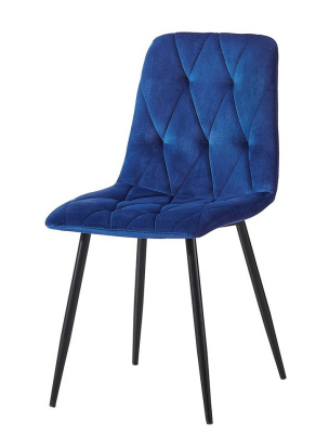 Стул C-1333 синий UF910-19/матовый черный. Фото №2