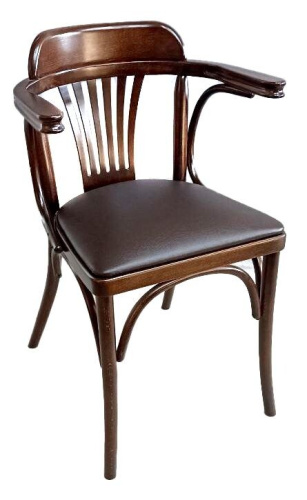 Полукресло Венера с мягкой подушкой (темный орех). Фото №1