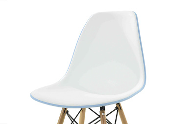 Стул DC231A голубой/белый. Фото