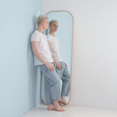 Зеркало Сканди Жемчужно-белый. Фото №4