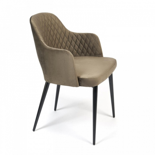 Кресло VALKYRIA (mod. 711) ткань/металл, 55х55х80 см, высота до сиденья 48 см, темно-серый barkhat 14/черный (поставляется по 4 шт). Фото №2