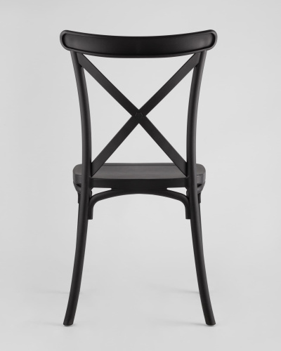 Стул Кроссбэк пластиковый черный. Фото №6