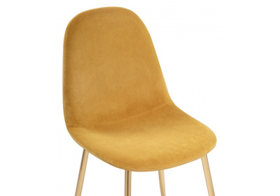 Стул Lilu 1 yellow / gold фото Стул Lilu 1 yellow / gold. Фото №5
