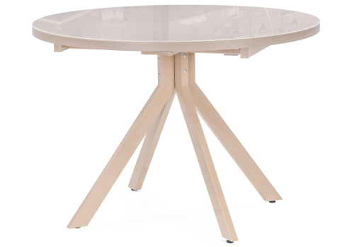 Стол деревянный Веллор 110(145)х110х78 капучино. Фото №1