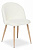 Стул  MELODY (mod. 7003) металл,ткань, 46 х 47 х 77 х 52 см, белый плюш/бук (Поставляется только по 4 шт)