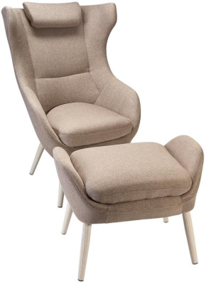 Банкетка-скамейка АРТ ДЕКО велюр бежевый сталь золото. Фото №5