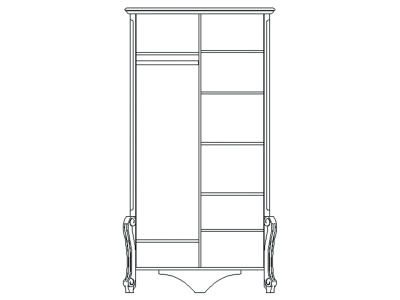 Шкаф Луиза ММ-227-01/02Б. Фото