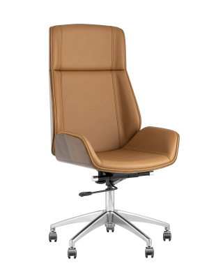 Кресло руководителя TopChairs Crown коричневое фото Кресло руководителя TopChairs Crown коричневое. Фото №2