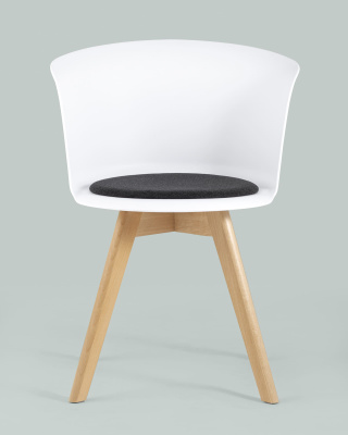 Стул Blossom с подушкой белый. Фото №4