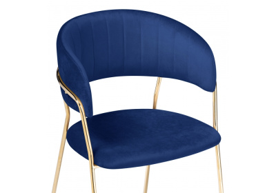 Стул Kamelia dark blue / gold. Фото №4