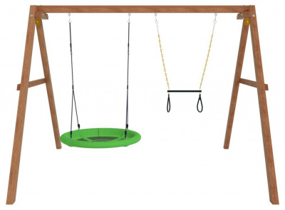 Качели детские Р911-26, коричневый. Фото