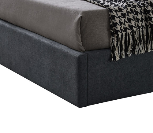 Кровать LBD1704 серая с ящиком для белья. Фото №9