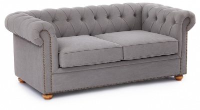 Диван-трансформер Secret De Maison Chesterfield (mod. 5137-40B) дерево береза, ткань: хлопок, 183х99х77см, серый / AJ808-36. Фото №2