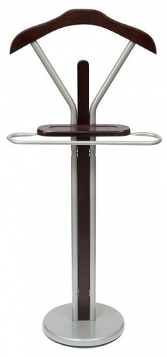 Вешалка CH-4089 дерево/хромированный металл, 48*28*108 см, Орех (Walnut). Фото №1