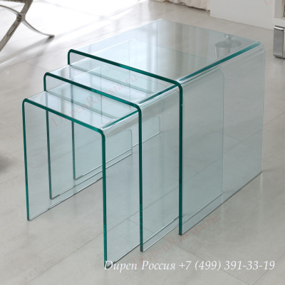 Набор из трех столиков DUPEN ND-01 прозрачный. Фото №3