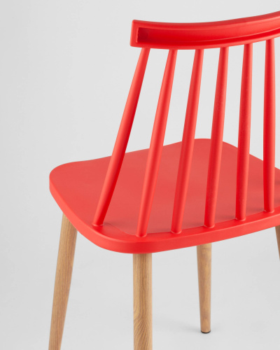 Стул Морган пластиковый красный. Фото №8