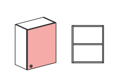 Шкаф навесной распашной Силуэт. Фото №3