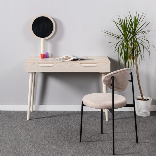 Зеркало для стола туалетного Сканди Жемчужно-белый. Фото №8