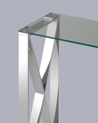 Консоль КРОСС 115*30 серебро фото Консоль КРОСС 115*30 серебро. Фото №5