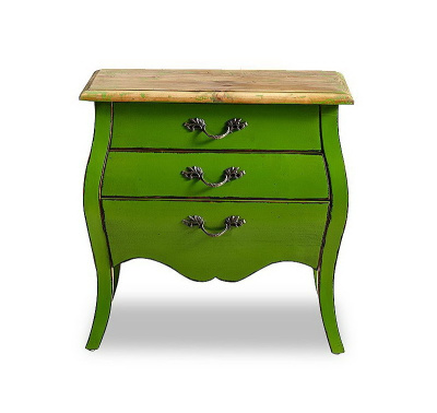 Тумбочка прикроватная FL 4015 зеленая. Фото