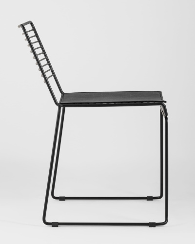 Стул обеденный Danny черный с черной подушкой. Фото №4