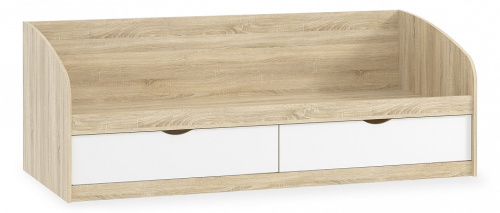 Фанк НМ 008.63-01 М2 Кровать Белый, Дуб Сонома. Фото №1